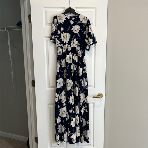 Baltic Born Navy and White Floral Maxi Dress - Picture 3 of 10